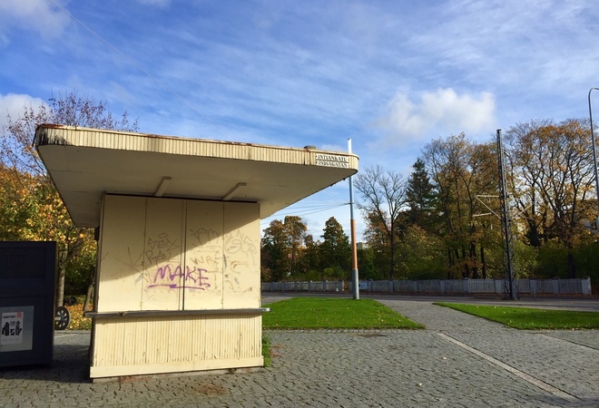 Intiankadun lippakioski kuntoon ja käyttöön