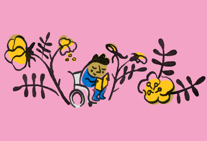 Auringonkukkapelto Mustavuoren reunaan