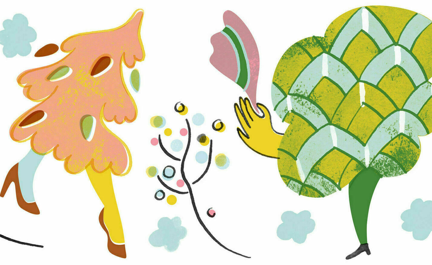 More trees and other vegetation; more life