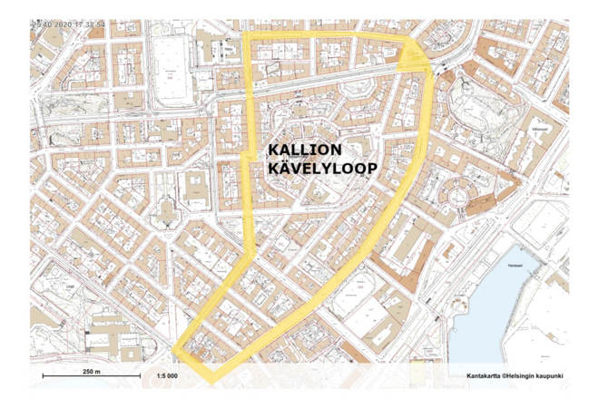 Kallion luuppi - Alueen ihmisiä ja kaupunkikulttuuria yhteen tuova käveltävä kaupunkitila