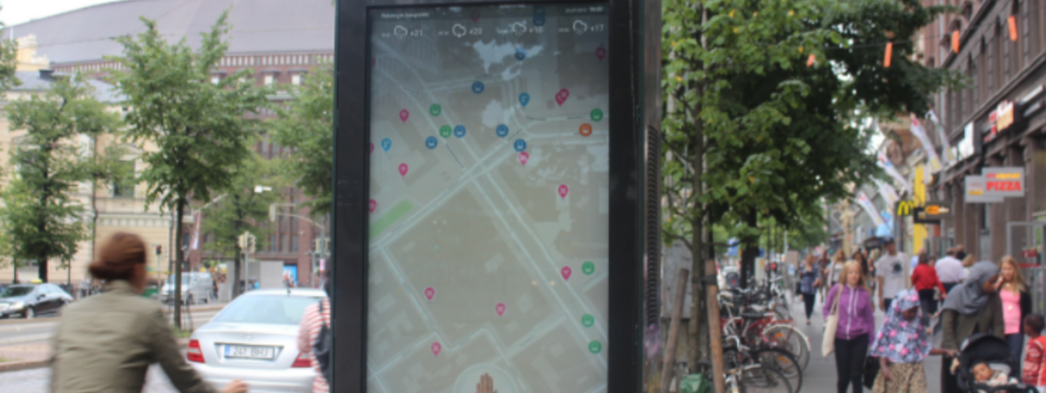 Digitaaliset ilmoitustaulut kaupungin ja kaupunginosien käyttöön: pilotointi Puotila, Kulosaari, Herttoniemi, Laajasalo ja Mellunmäki