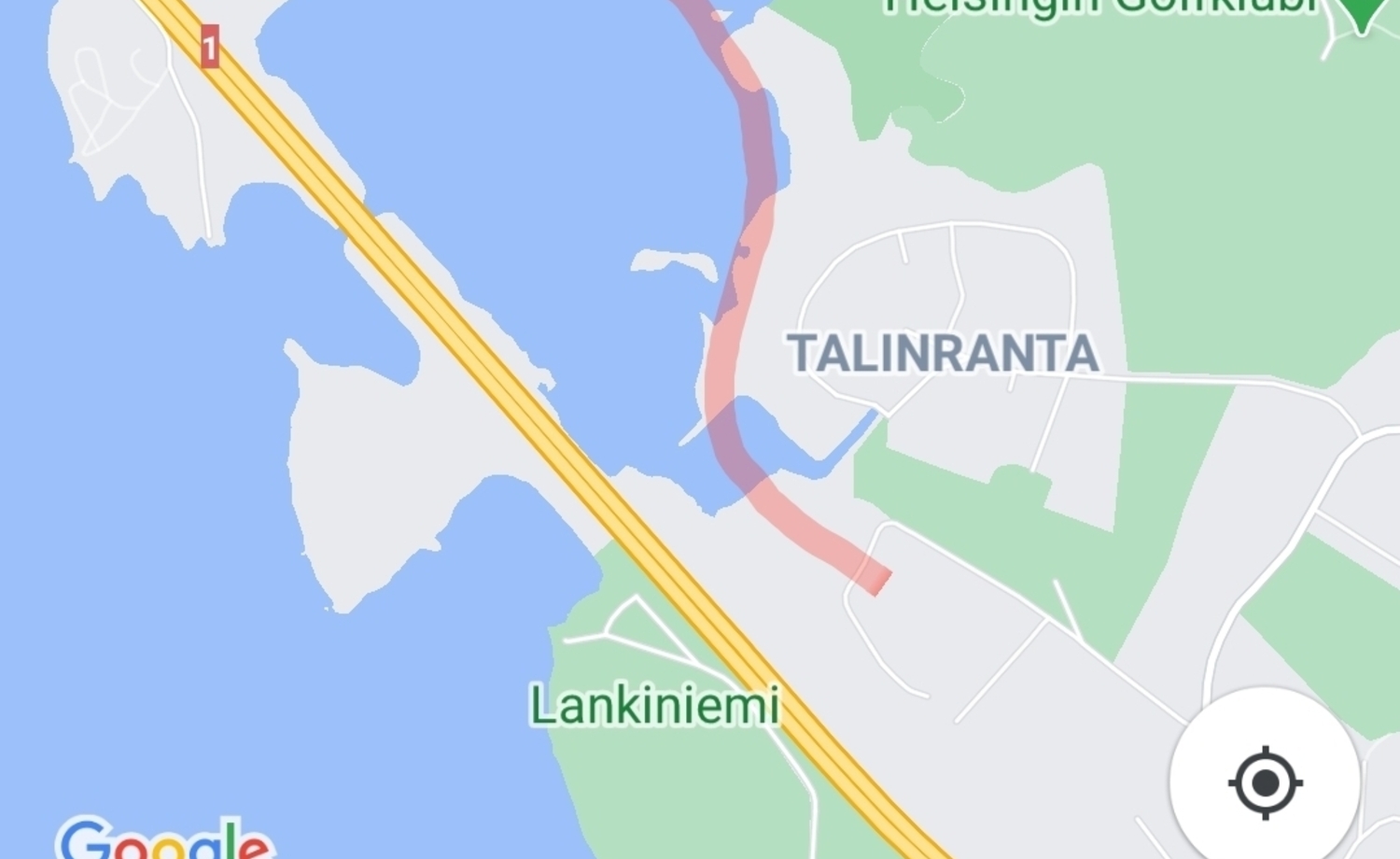 Ehdotus Ison Huopalahden kävelylaiturin reitiksi