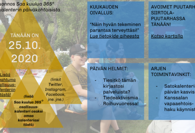 Osallisuus 365 - palvelu kokoaa toimintamahdollisuudet ja torjuu yksinäisyyttä