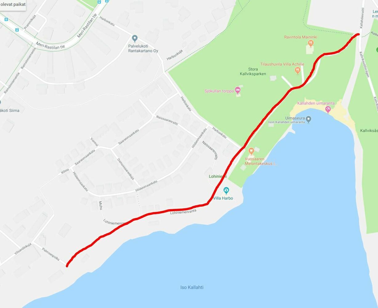 Valaistus ulkoilureitille