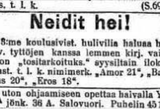   Ikäihmisten "Tinder" - ikääntyneiden yksinäisyyttä vastaan!