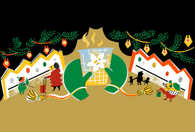 Christmas market in Puistola