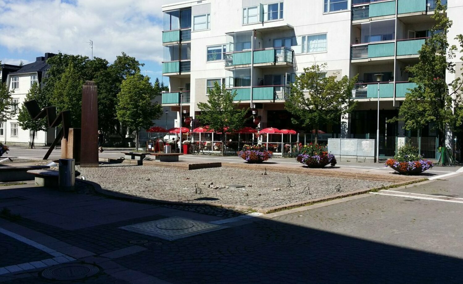 Ylä-Malmin torin vesiaihe sellaisena kuin se on ollut vuosia