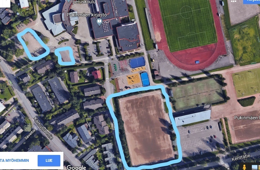 Tekonurmi ja koripallokorit Pukinmäkeen