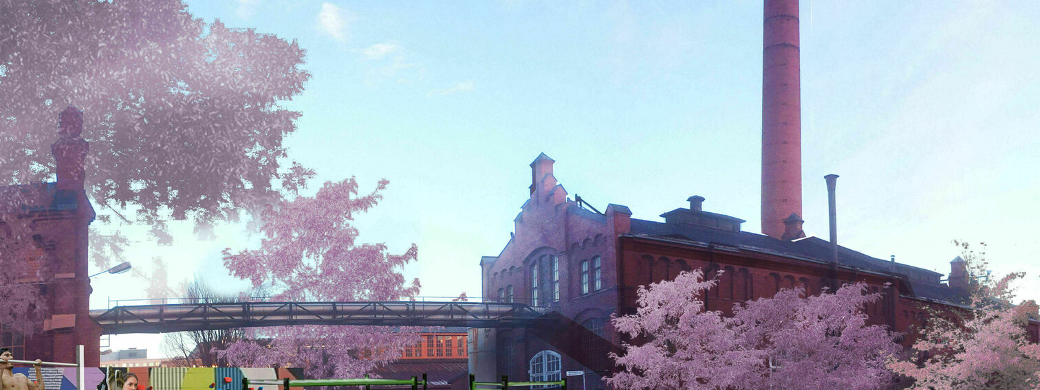 Vallilan Konepajalle kaikenikäisten vehreä liikuntapuisto