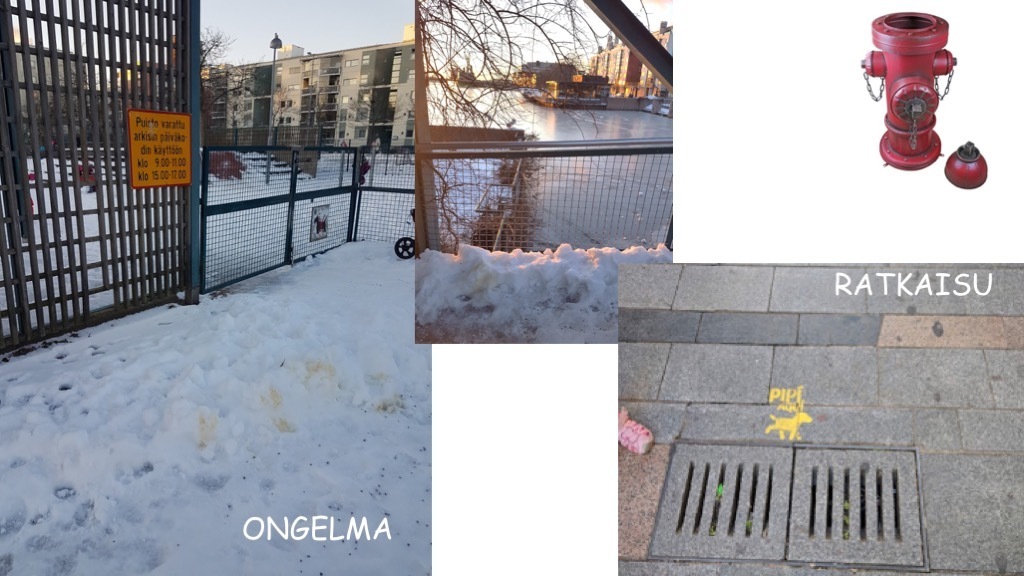 Koirille pissapaikat!