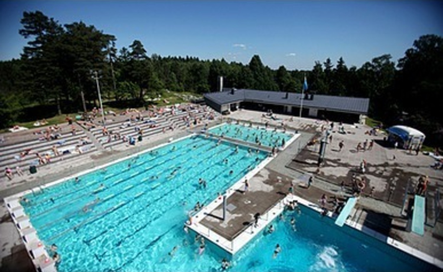 Kumpulan maauimala on kesäisin kovassa käytössä