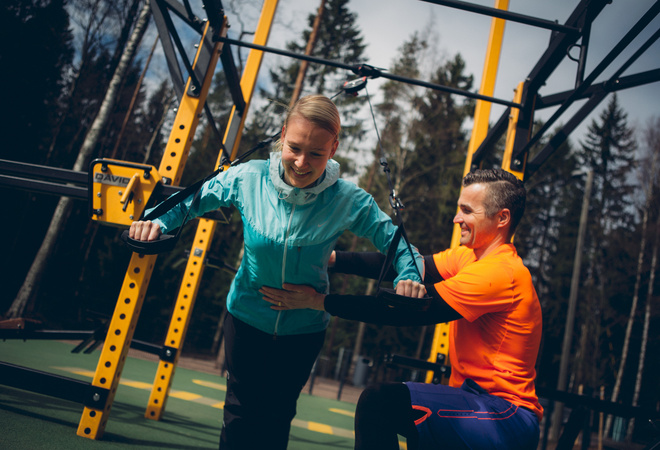 Kunnollinen ulkokuntosali Lauttasaareen