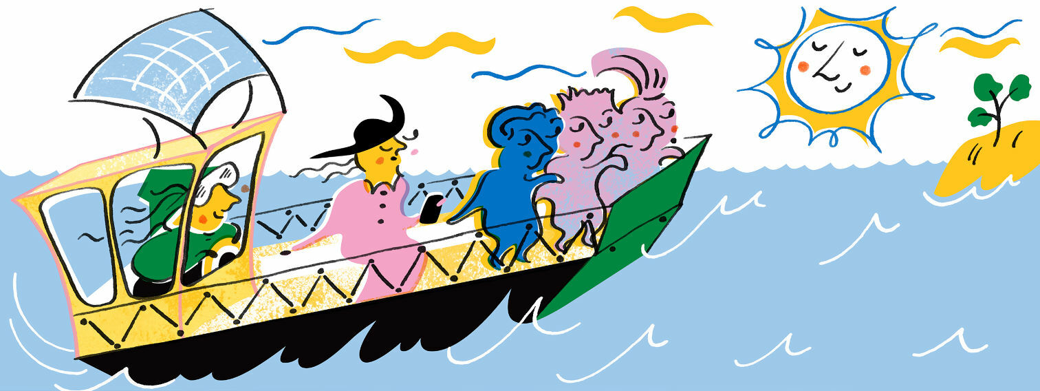 Saarien välinen vesibussiyhteys saarihyppelyyn