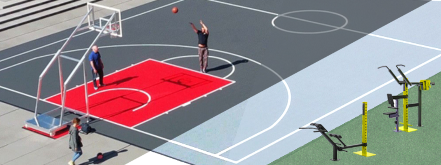 Katukoripallokenttä, ulkokuntosali ja street workout – lähiliikuntapaikka Alppilan, Pasilan ja Konepajan alueen asukkaille