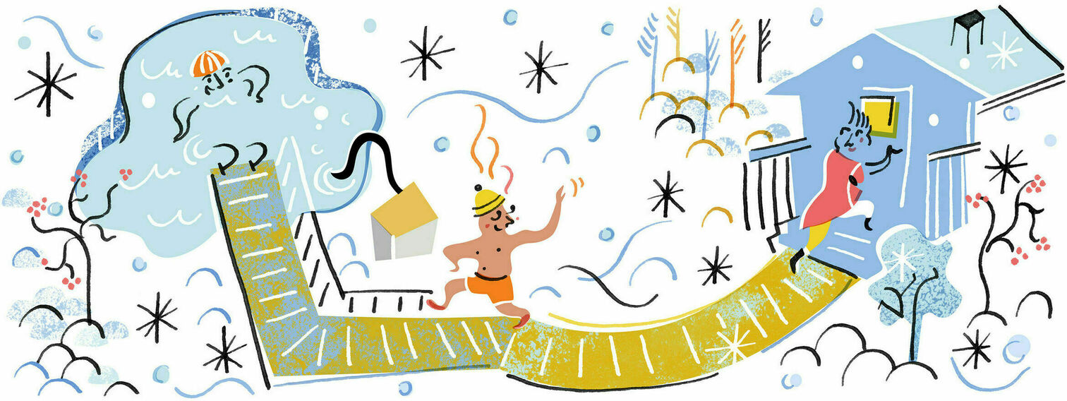 Public saunas in Vartiosaari and Stansvik