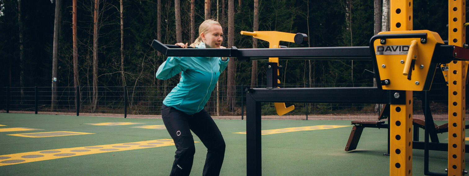 Ulkokuntosali (työmatka)pyöräilijöille, Meilahden, Pasilan, Ruskeasuon, Pikku-Huopalahden ja Taka Töölön kunnon kohottajille