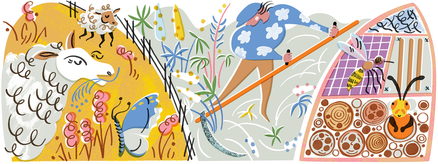 Lampaat vieraslajien torjujiksi (selvitystyö)