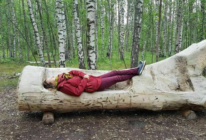 Luontoelämyspolku Annalan tammimetsään, jossa hyödynnetään hienovaraisesti olemassa olevia polkuja rakentamalla elämyspaikkoja kaikenikäisille.