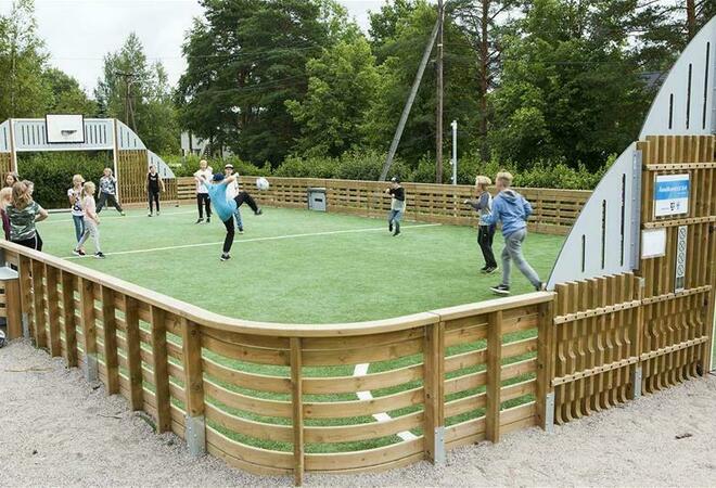 Jokiniementien puisto ja kenttä monipuolisempaan liikuntakäyttöön