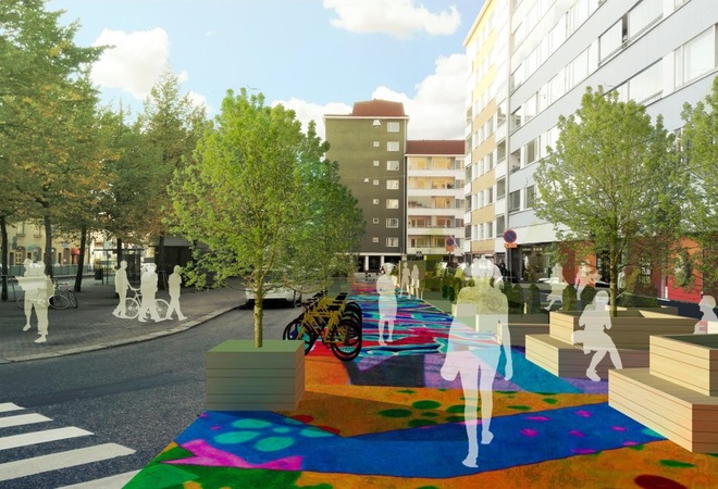 Alppilan kuuskulmasta viihtyisä kaupunkiaukio