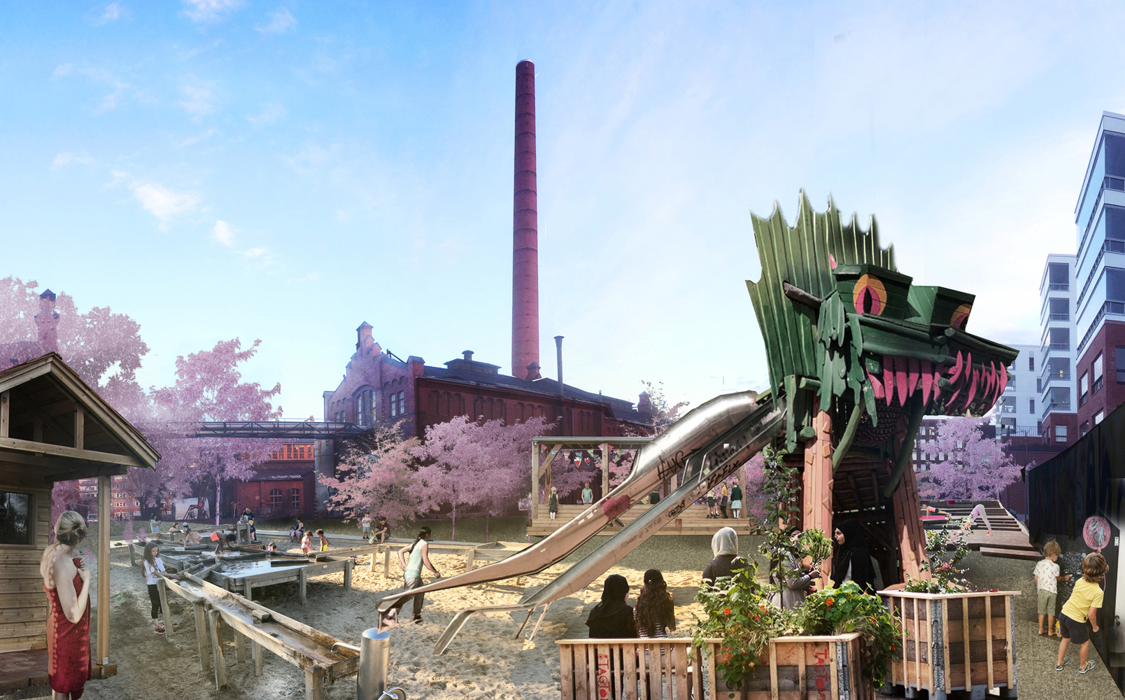 Vallilan Konepajalle uusi yhteisöllisesti kehitetty kaupunkilaisten keidas