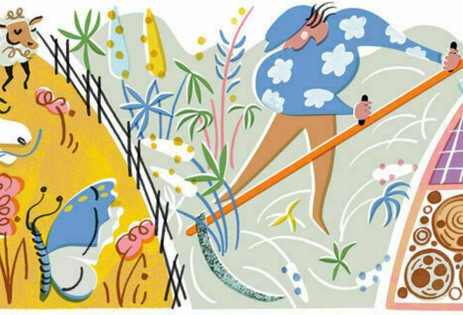 Grazing at Uutela recreational area