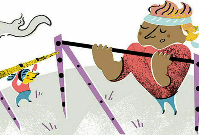 Ulkokuntoiluvälineitä Pikku Huopalahden puistoon