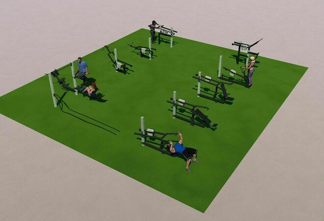 Ulkokuntosalien rakentaminen Kallioon