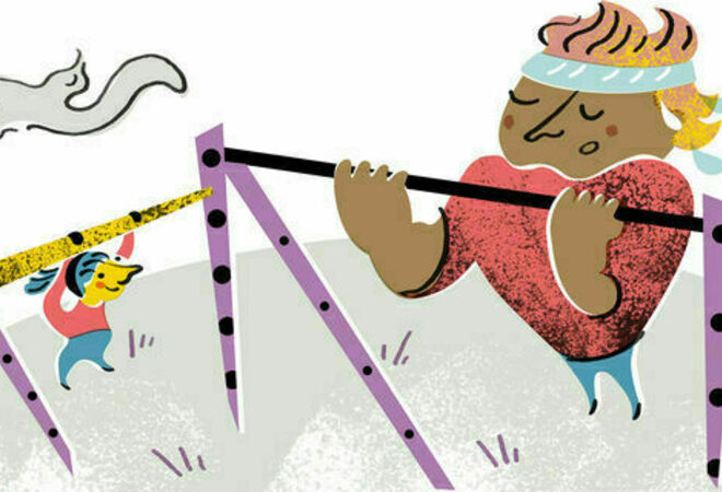 Outdoor gym for Lauttasaari Beach