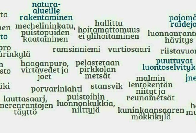 Viheralueiden säästäminen