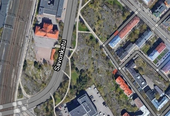 Alppilan kallioiden virkistyskäytön kehittäminen, Savonpuisto ja Saimaanpuistikko