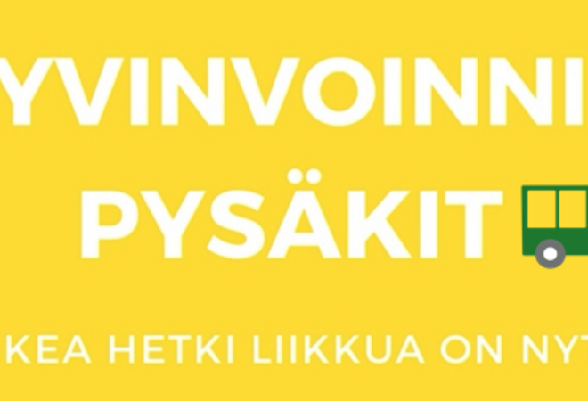 Hyvinvoinnin pysäkit -  kaupunkilaisten liikkumista edistävä mobiilisovellus