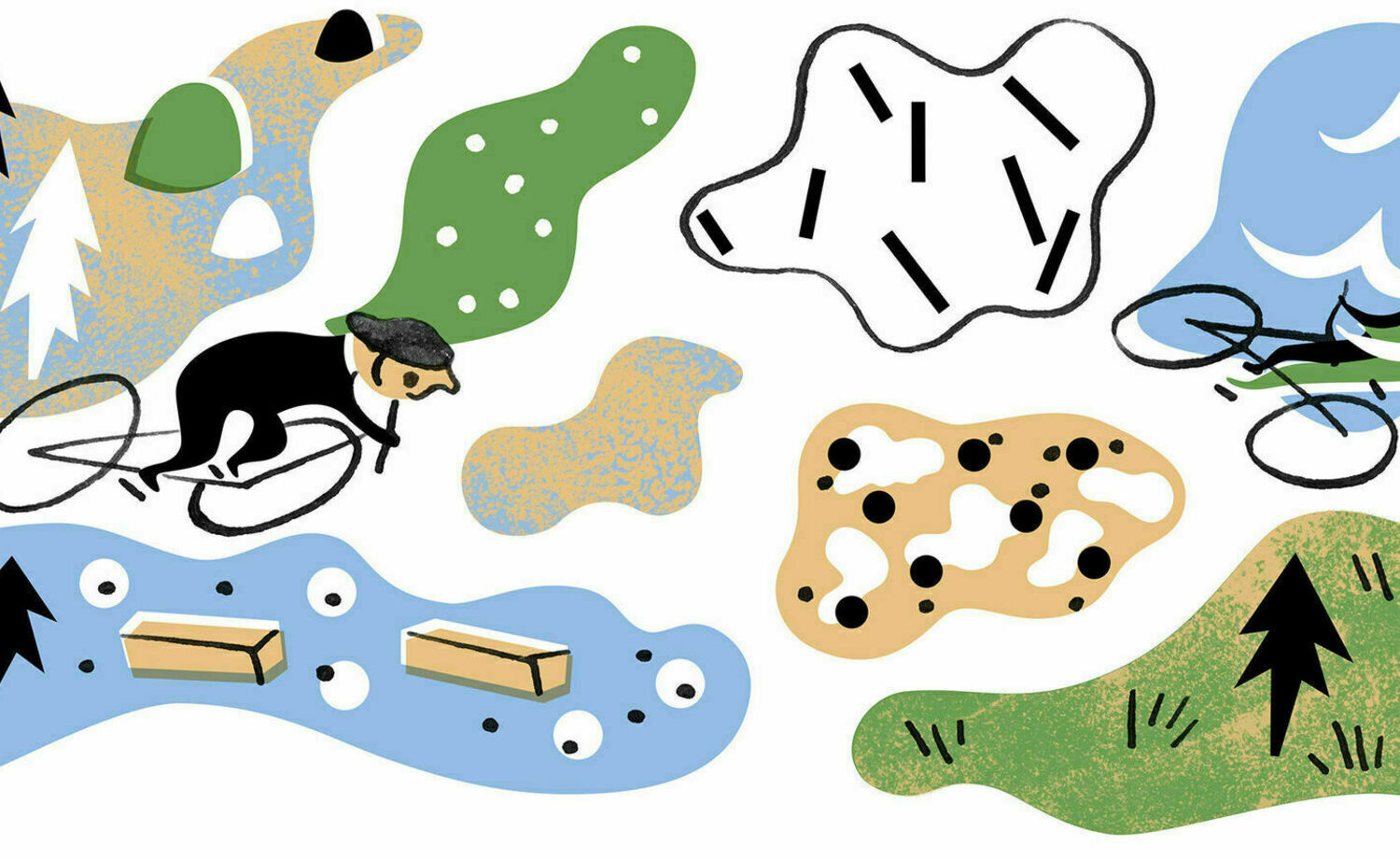 Merkitty kävely- ja juoksureitti