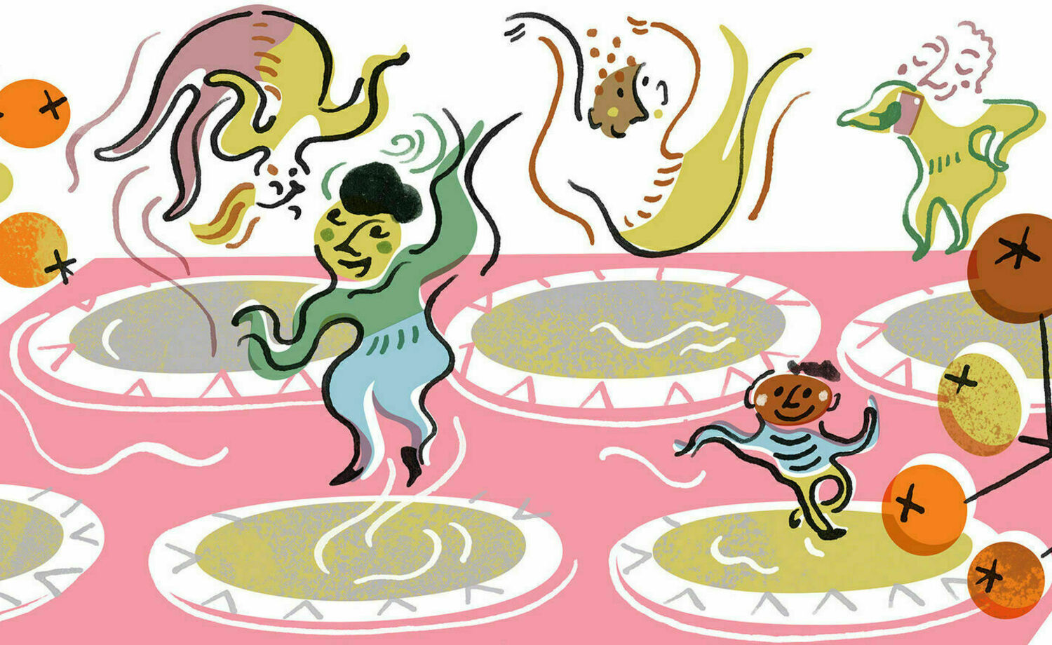 Maatrampoliineja Suomenlinnaan, Johariin, Katajanokalle, Koffin puistoon ja Kaivopuistoon – hauska liikuntamuoto kaiken ikäisille