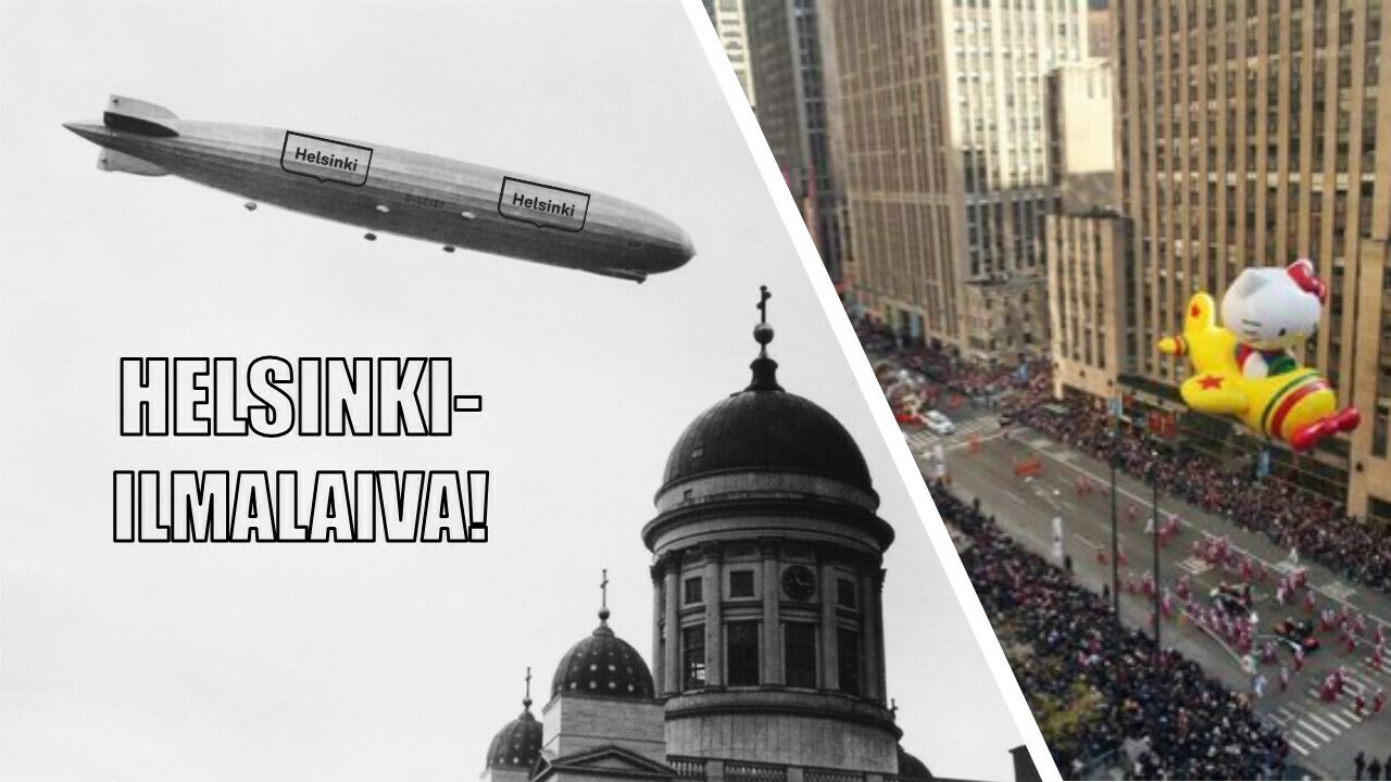 Helsinki-ilmalaiva kaupungin ylle