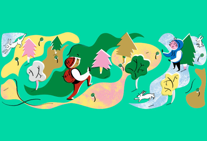 A microforest in central Helsinki