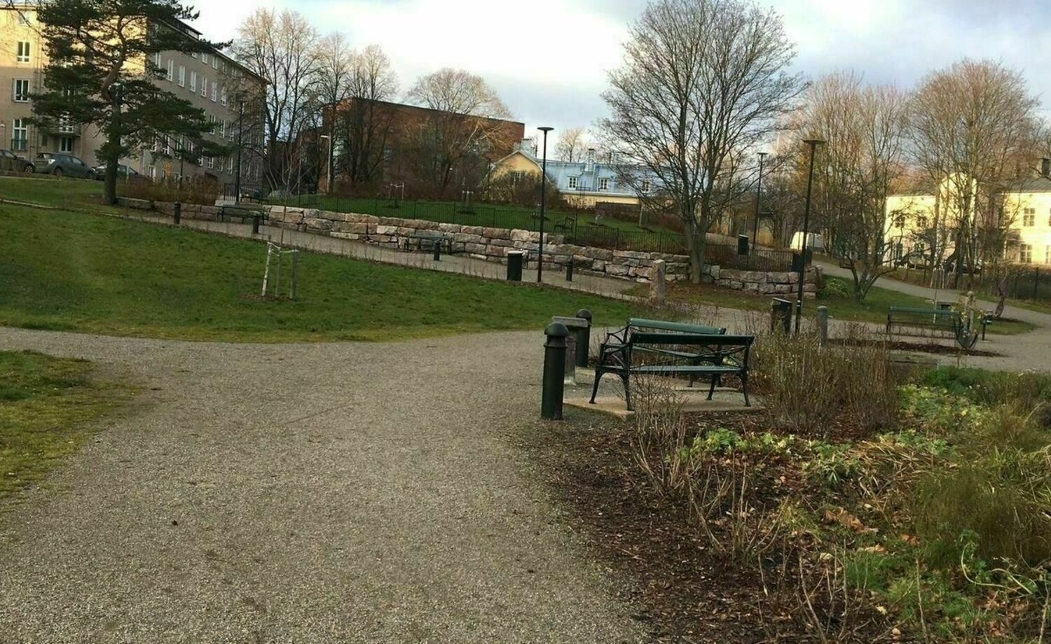 A football cage, tennis tables and picnic canopy for Hermanninpuisto