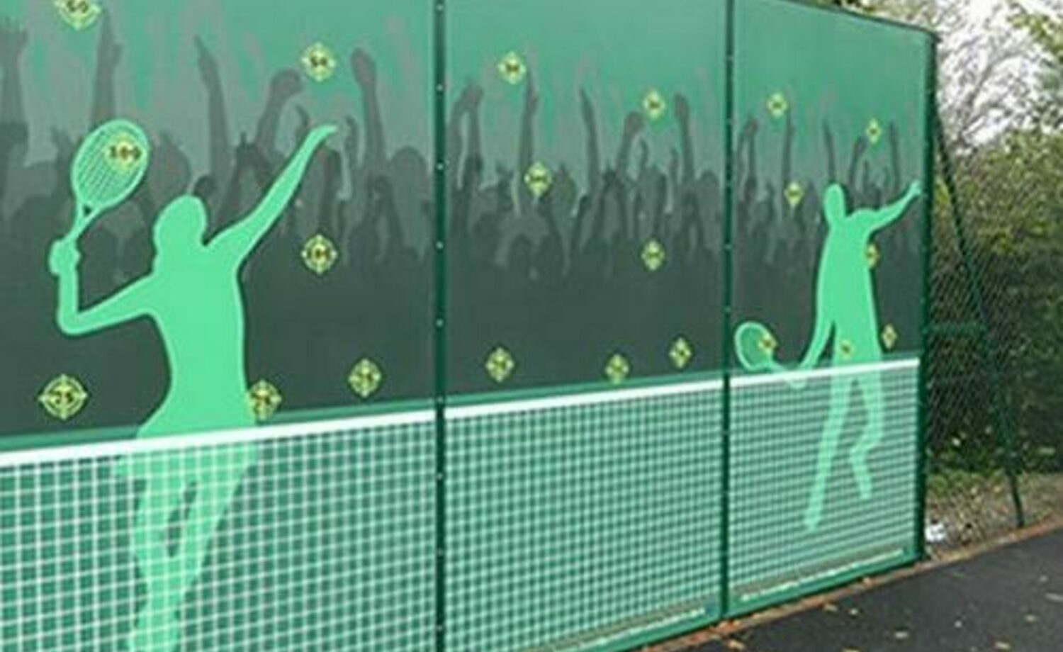 Tennis practice wall