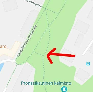 Lisävalaistusta Laivalahden Puistotien puistoon